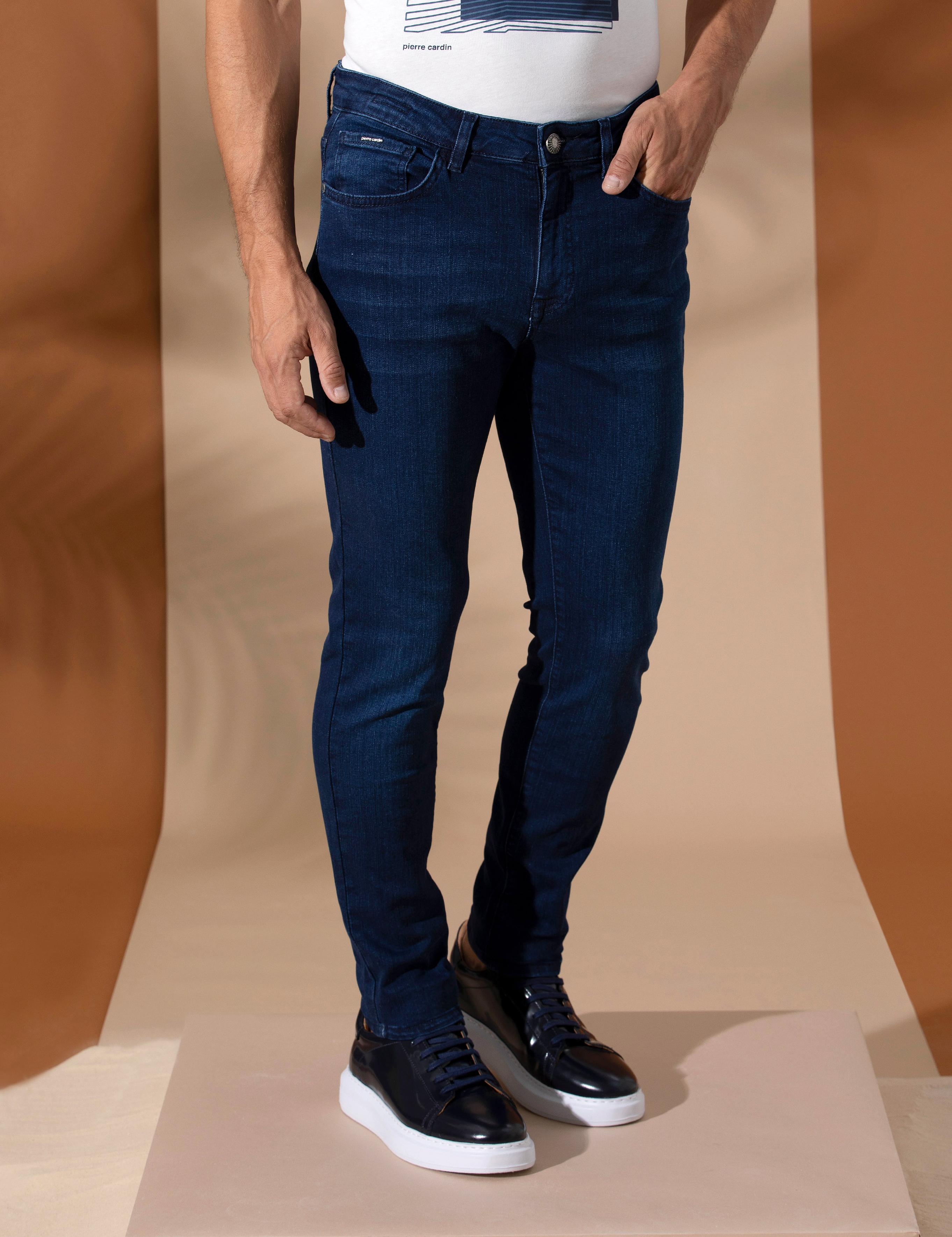 Lacivert Slim Fit Jean Pantolon