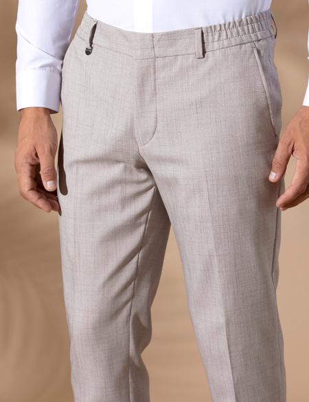 Açık Kahverengi Ex. Slim Fit Kumaş Pantolon - 50270134039