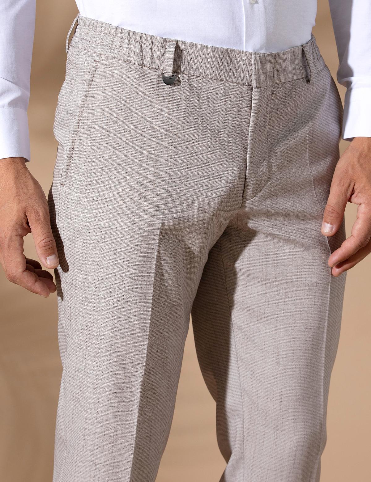 Açık Kahverengi Ex. Slim Fit Kumaş Pantolon - 50270134039