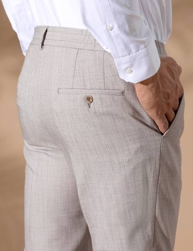 Açık Kahverengi Ex. Slim Fit Kumaş Pantolon