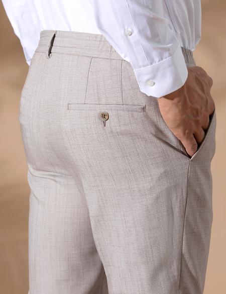 Açık Kahverengi Ex. Slim Fit Kumaş Pantolon - 50270134039