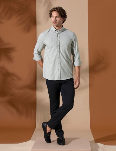 Siyah Slim Fit 5 Cep Chino Pantolon