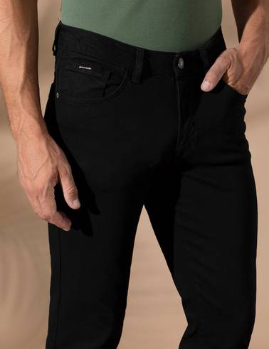 Siyah Slim Fit Jean Pantolon