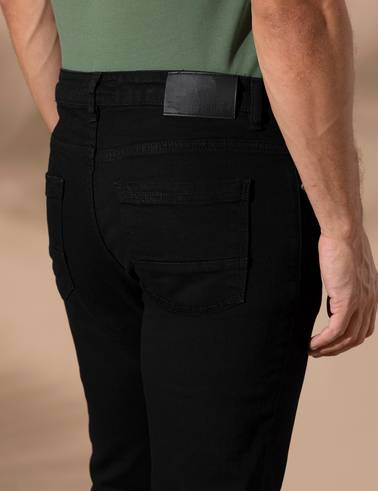 Siyah Slim Fit Jean Pantolon