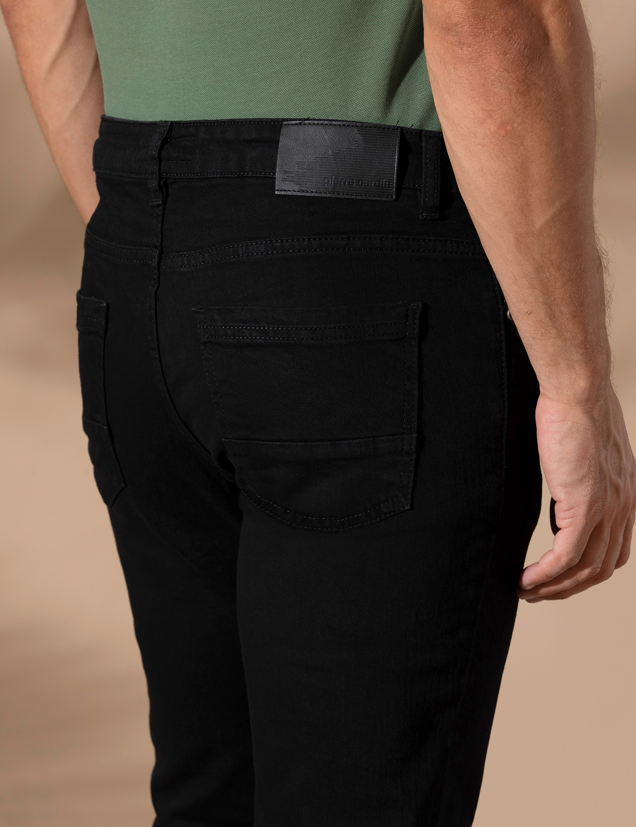 Siyah Slim Fit Jean Pantolon - Image 7