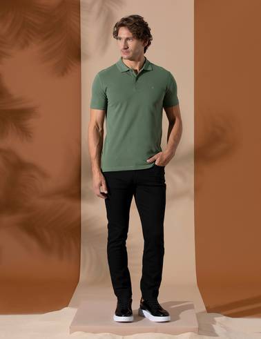 Siyah Slim Fit Jean Pantolon