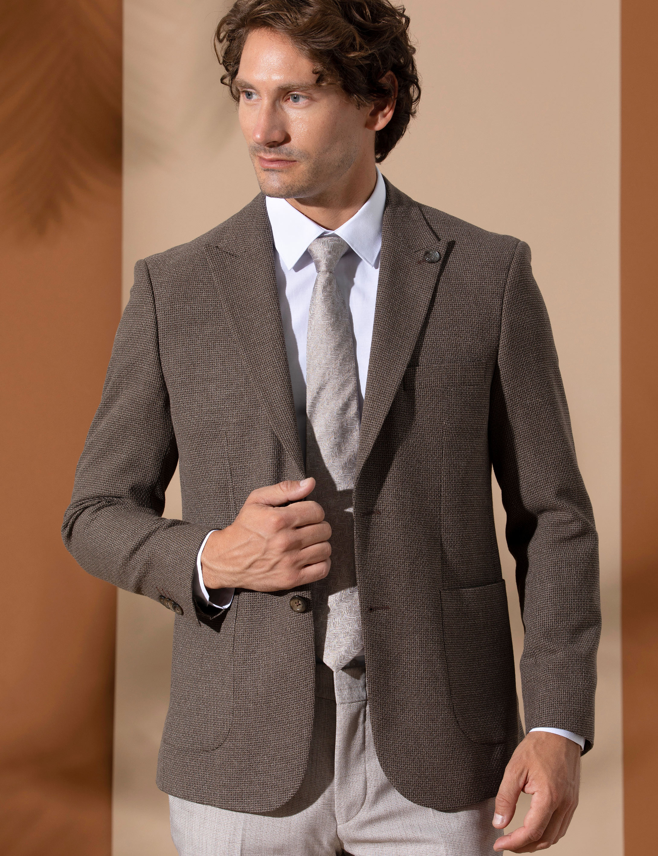 Kahverengi Spor Blazer Ceket - Image 2