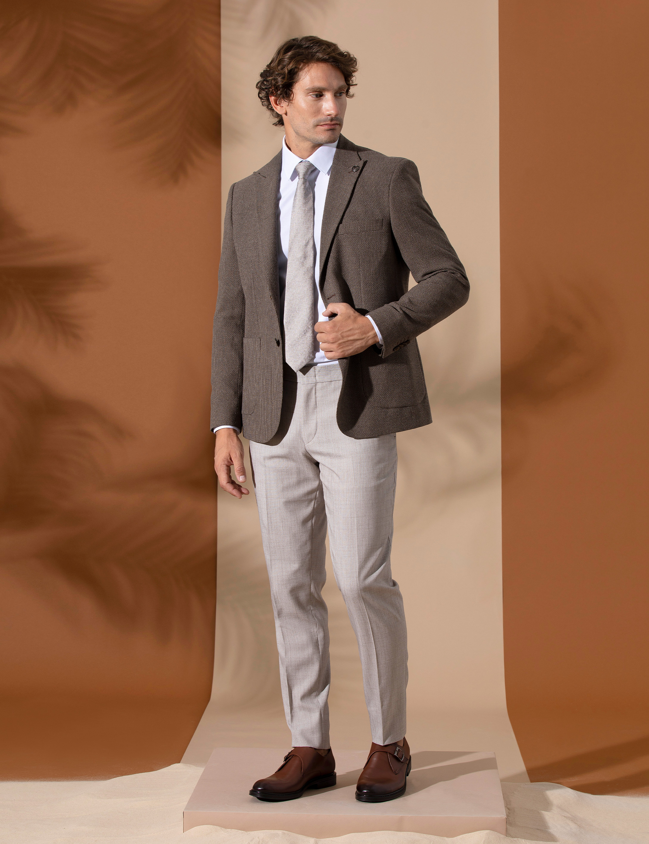 Kahverengi Spor Blazer Ceket