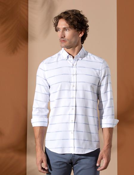 Mavi Slim Fit Uzun Kollu Gömlek - 50272439002