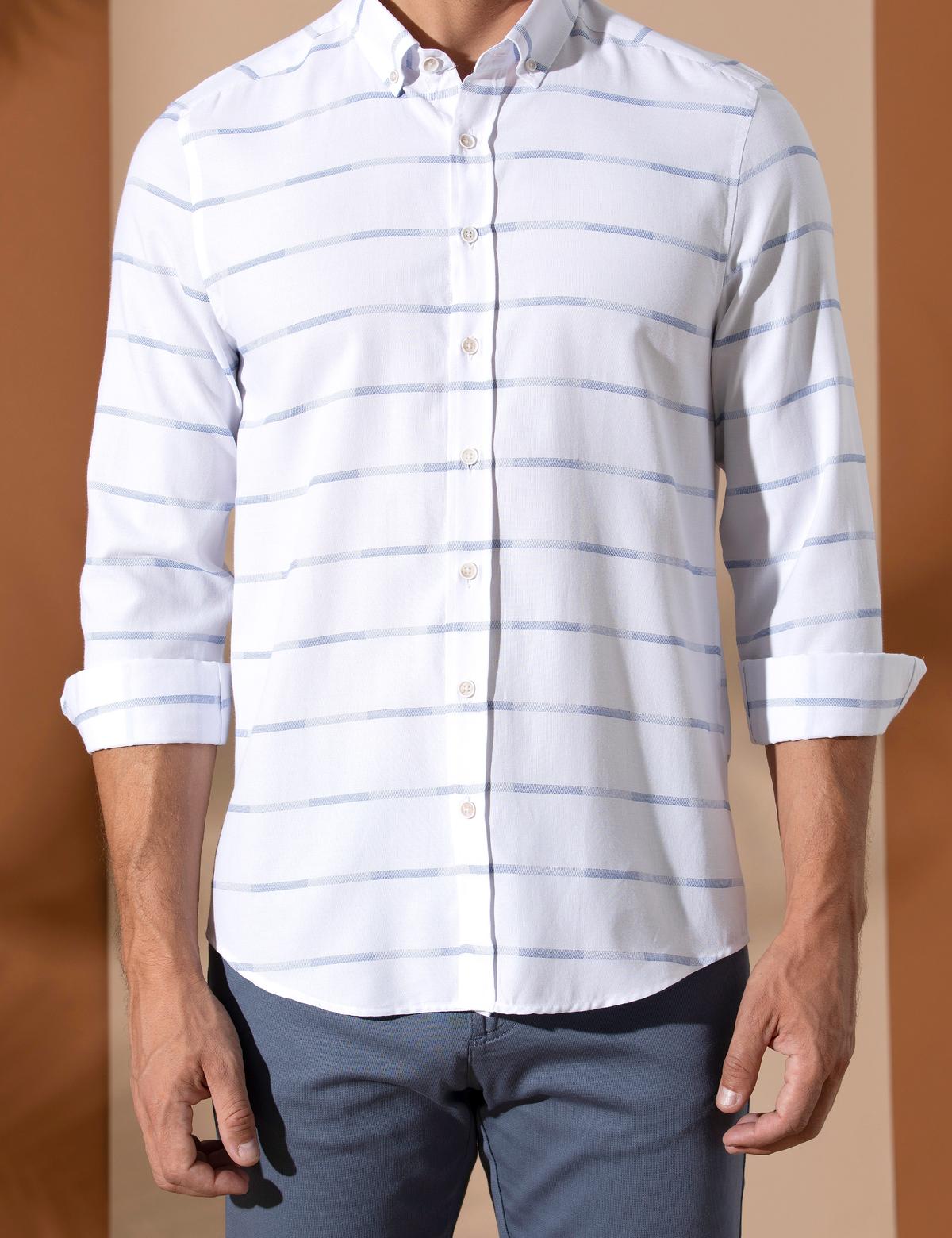 Mavi Slim Fit Uzun Kollu Gömlek - 50272439002