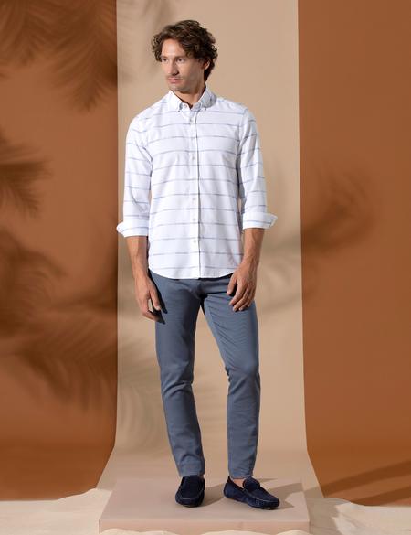 Mavi Slim Fit Uzun Kollu Gömlek - 50272439002