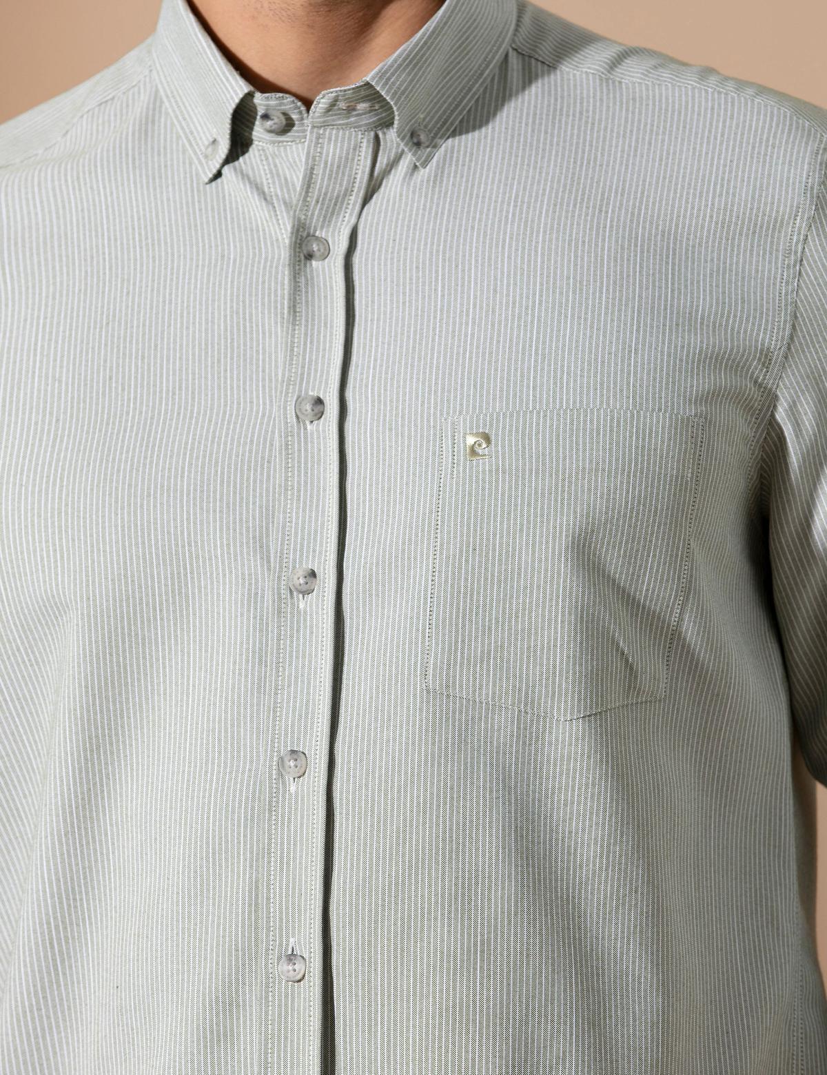 Haki Regular Fit Uzun Kollu Gömlek - 50276877035