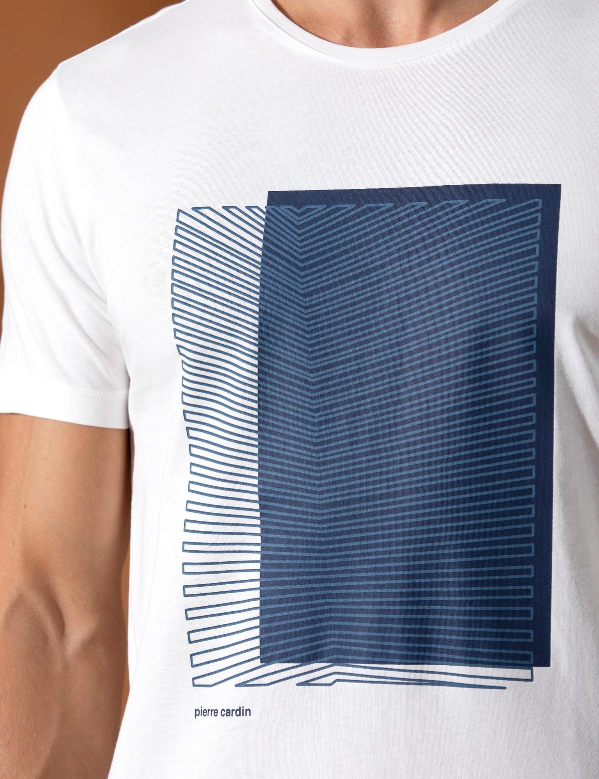 Lacivert Slim Fit Bisiklet Yaka Tişört - 50262627067