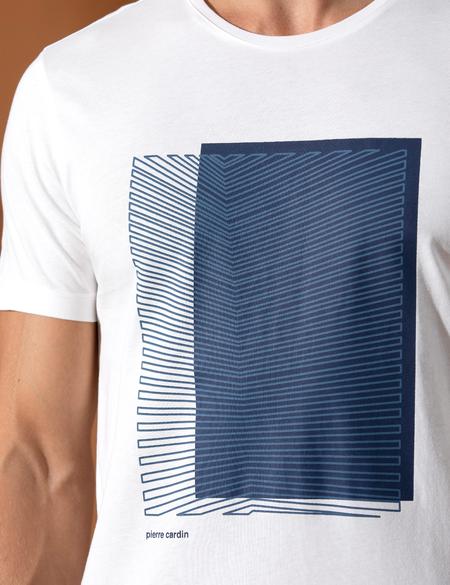 Lacivert Slim Fit Bisiklet Yaka Tişört - 50262627067