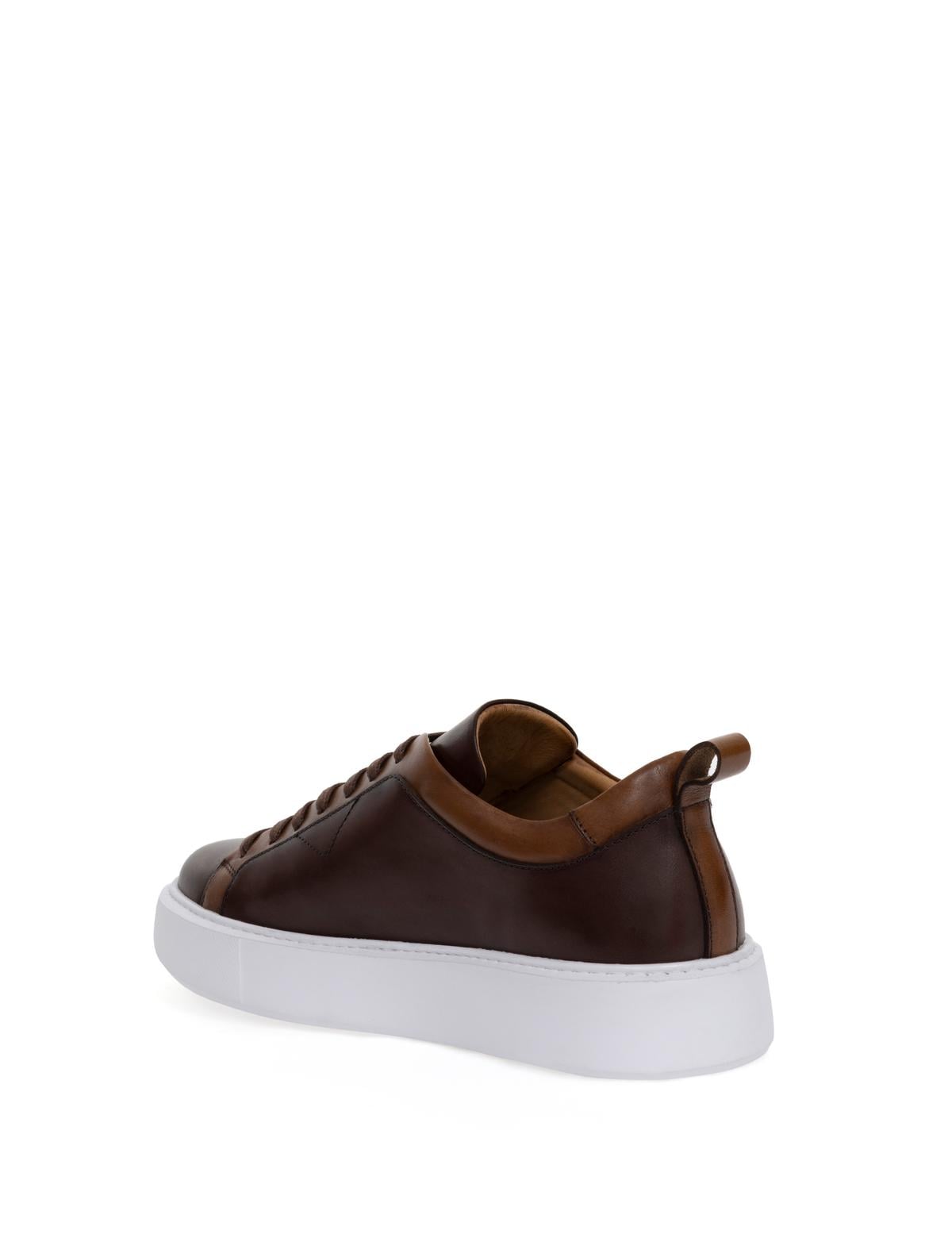 Kahverengi %100 Deri Casual Ayakkabı - 50279073002