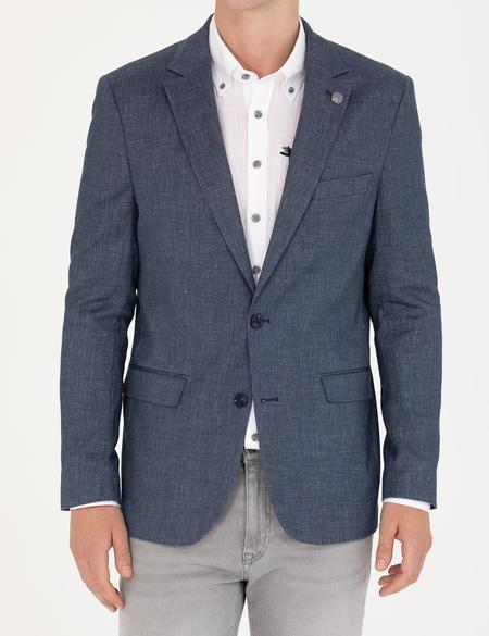Açık Lacivert Slim Fit Ceket - 50277350059