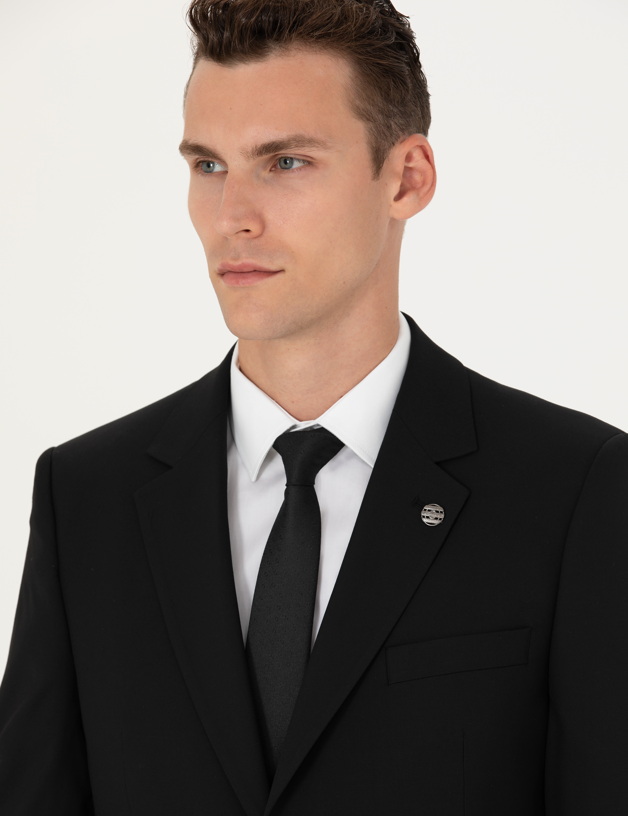 Siyah Slim Fit Takım Elbise