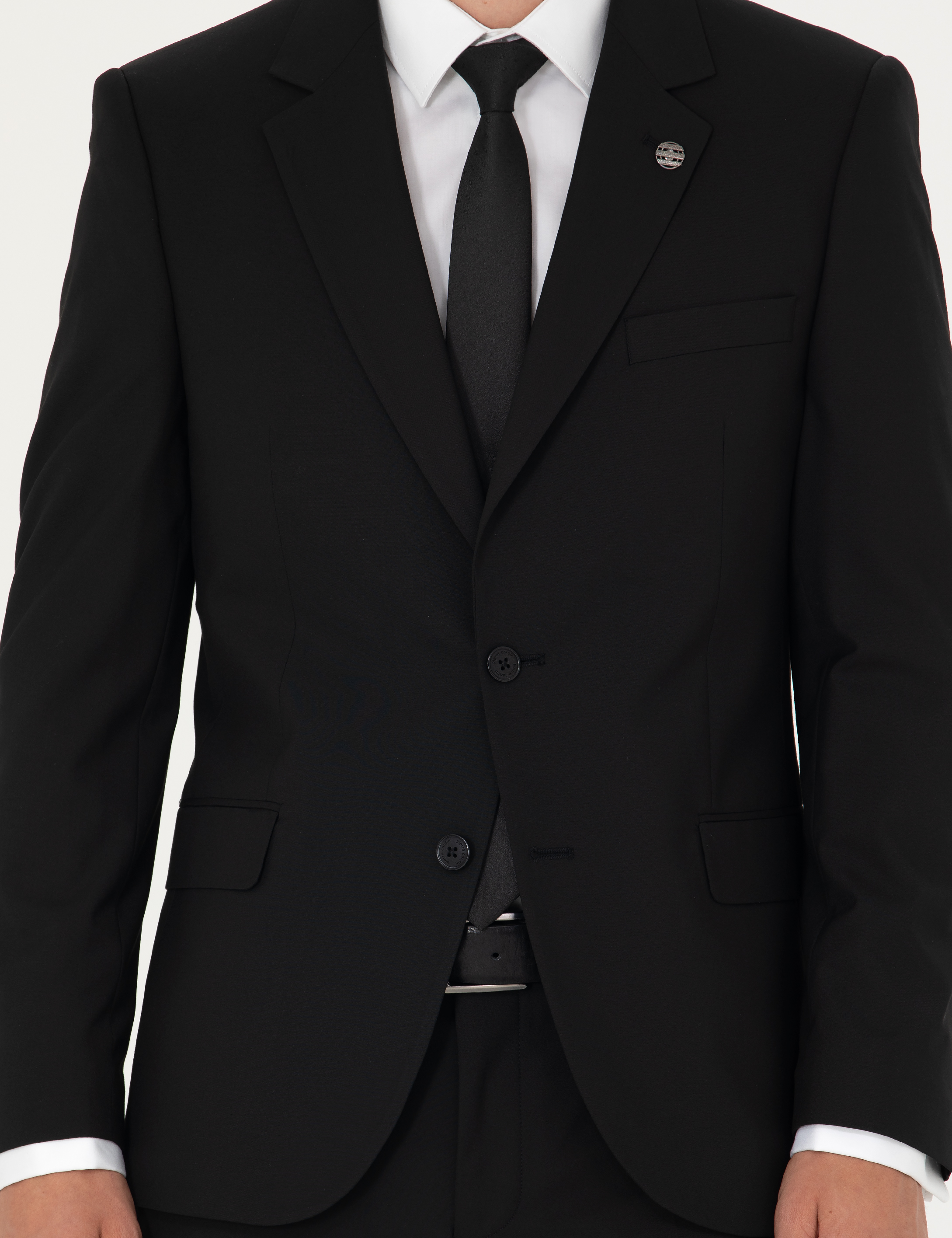 Siyah Slim Fit Takım Elbise - Image 6