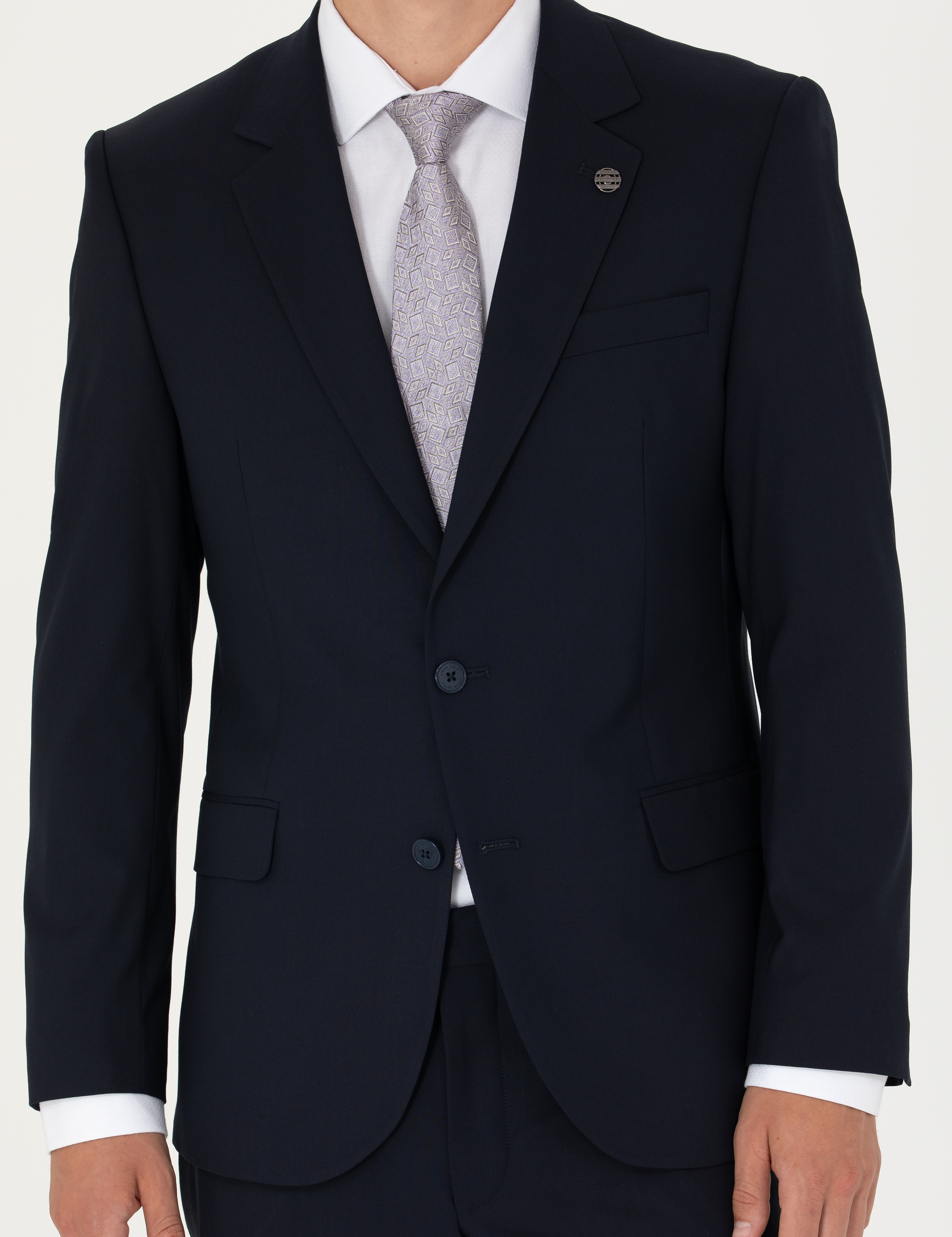 Lacivert Slim Fit Takım Elbise