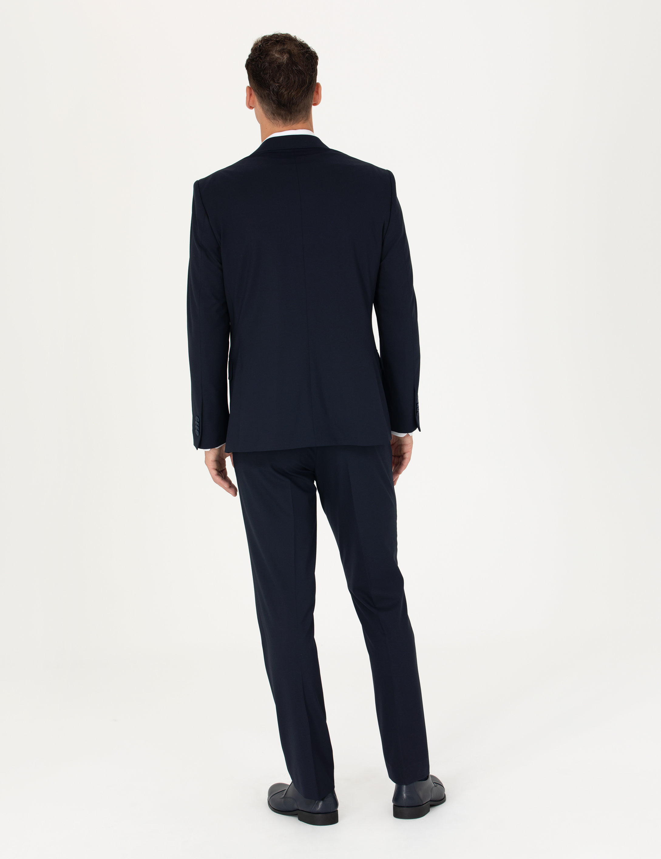 Lacivert Slim Fit Takım Elbise - Image 5
