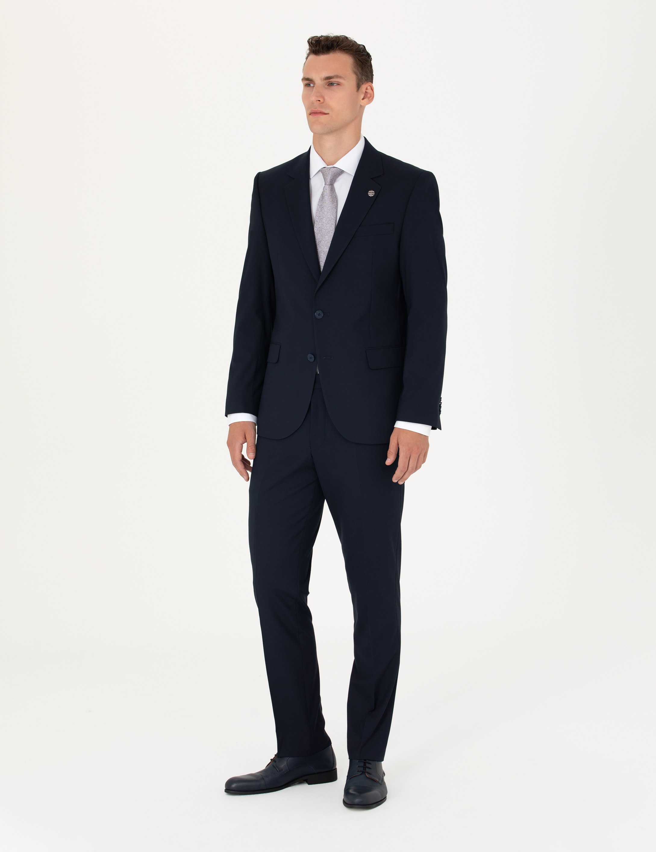 Lacivert Slim Fit Takım Elbise