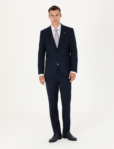 Lacivert Slim Fit Takım Elbise