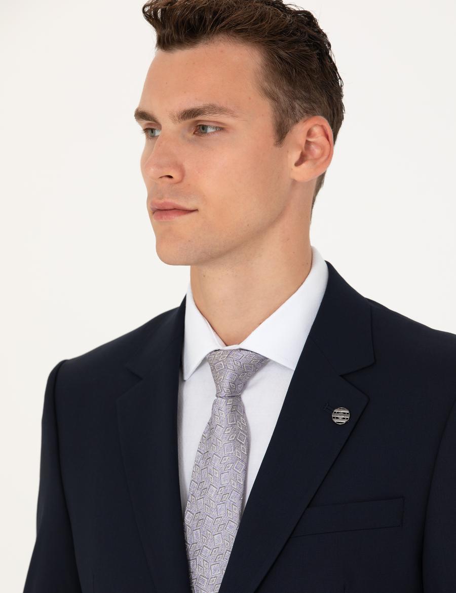 Lacivert Slim Fit Takım Elbise