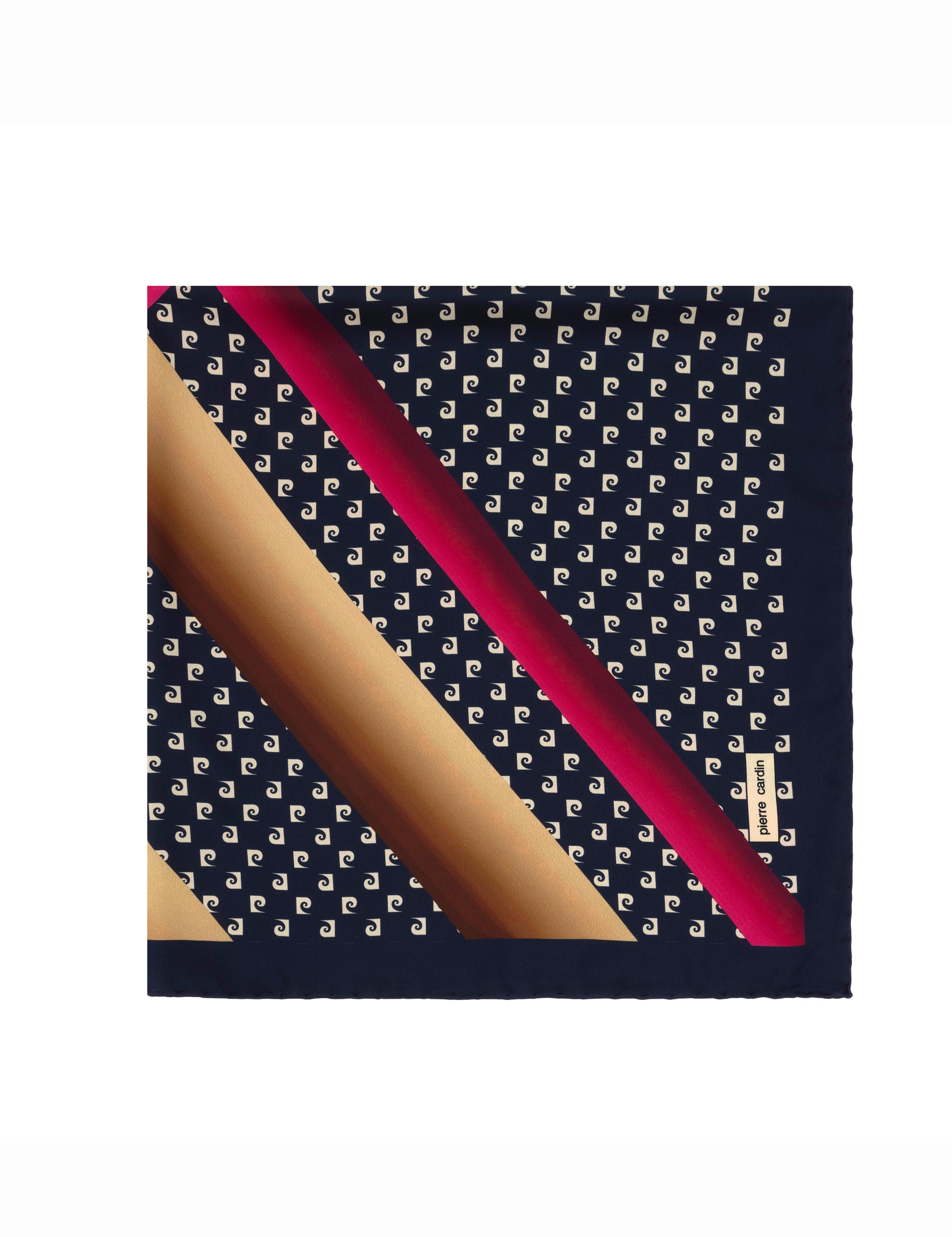 Lacivert İpek Eşarp