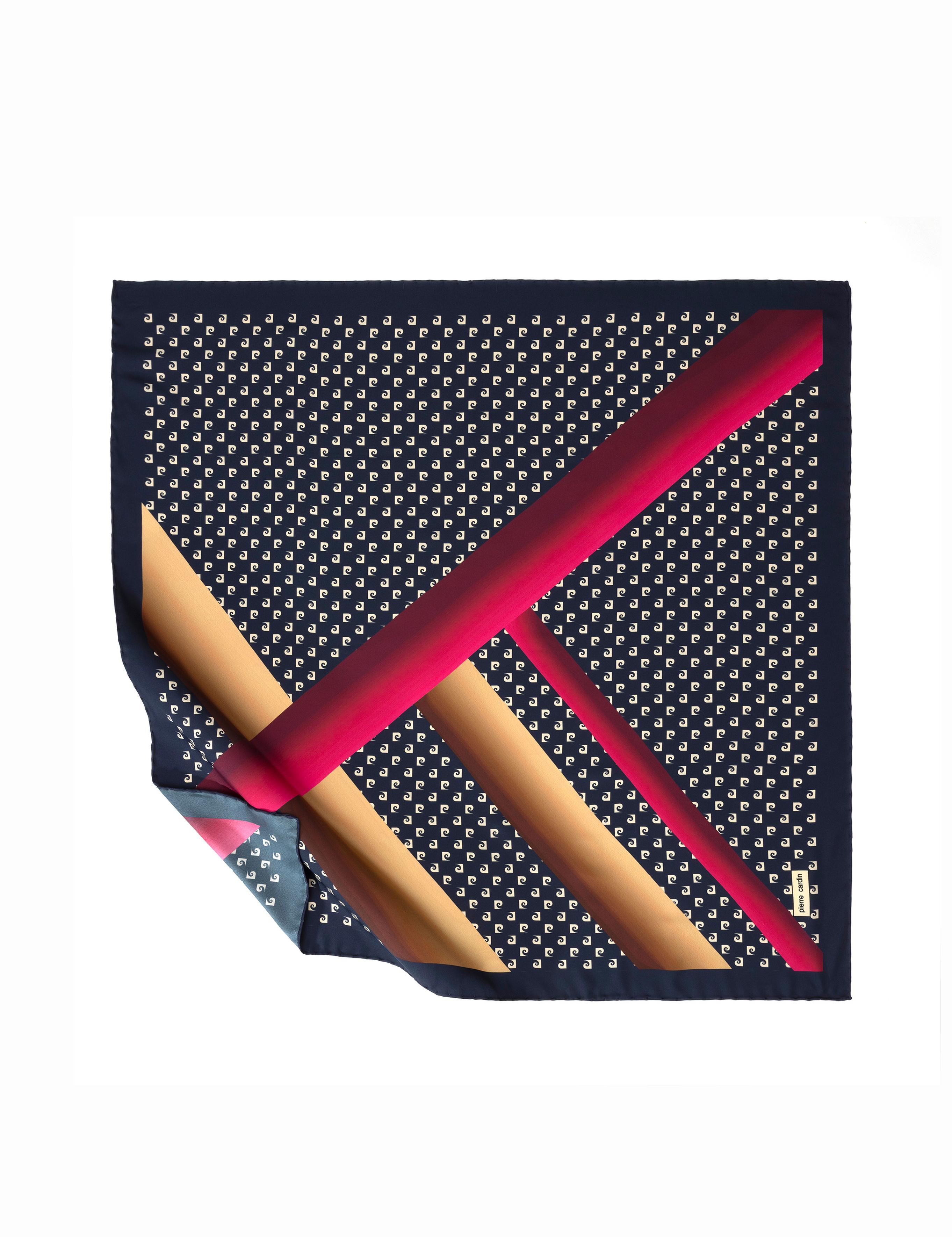 Lacivert İpek Eşarp