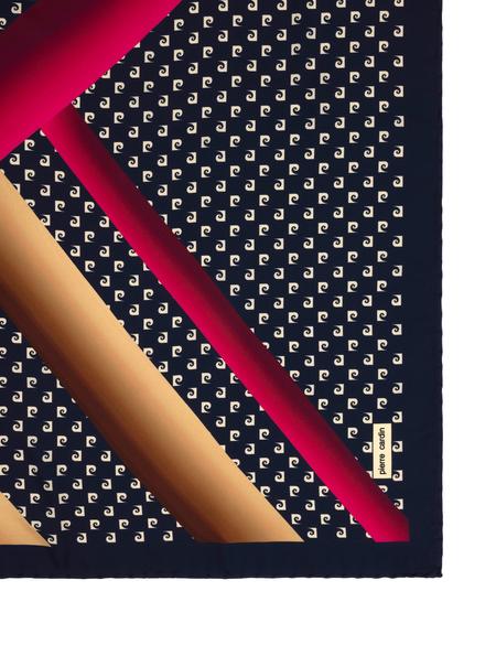 Lacivert İpek Eşarp - 50285582005