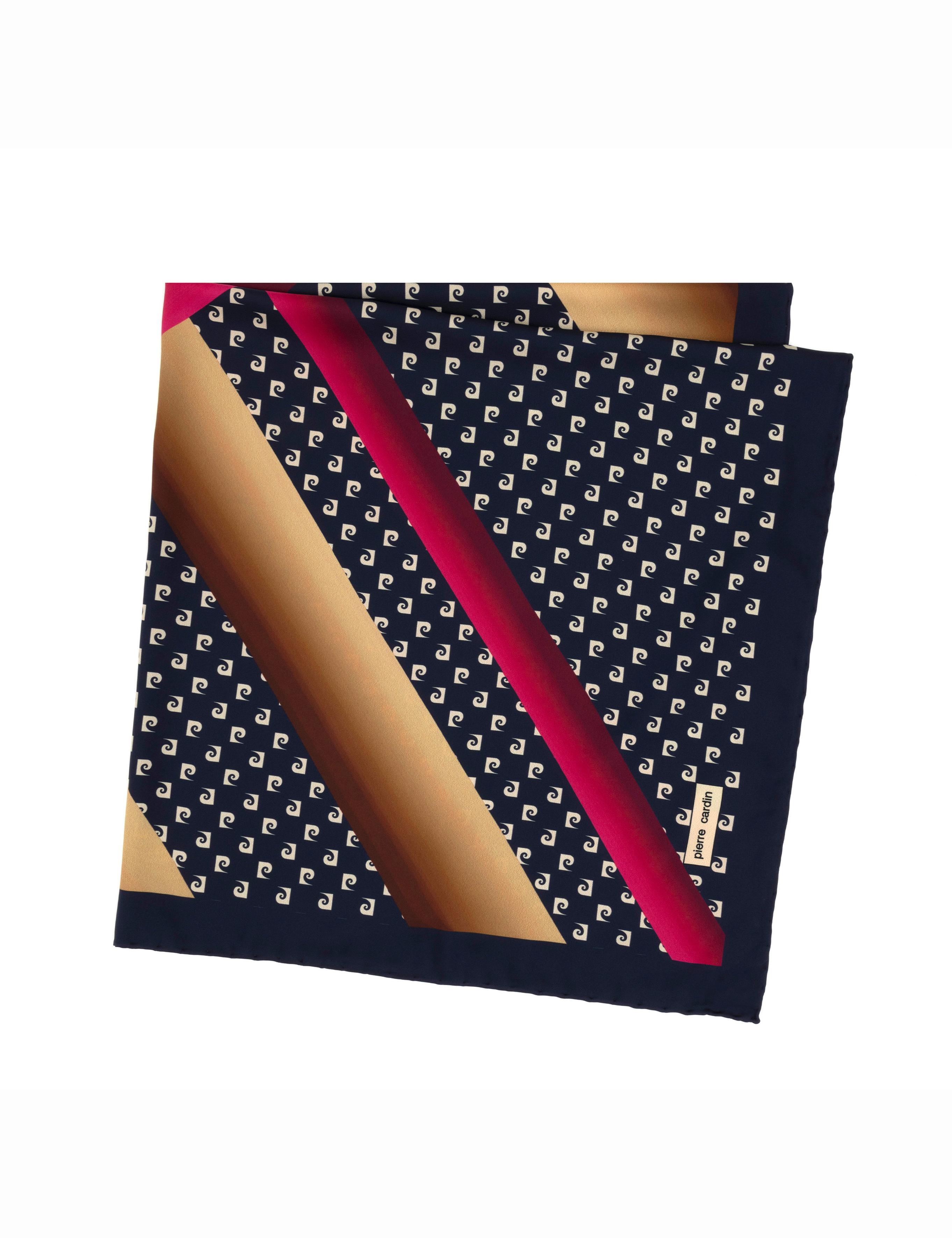 Lacivert İpek Eşarp