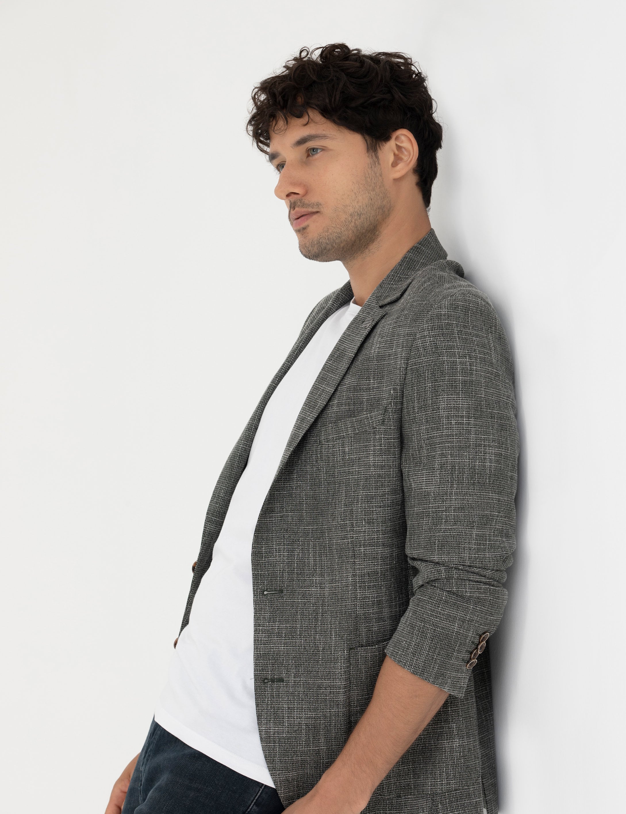 Açık Yeşil Ekstra Slim Fit Ceket
