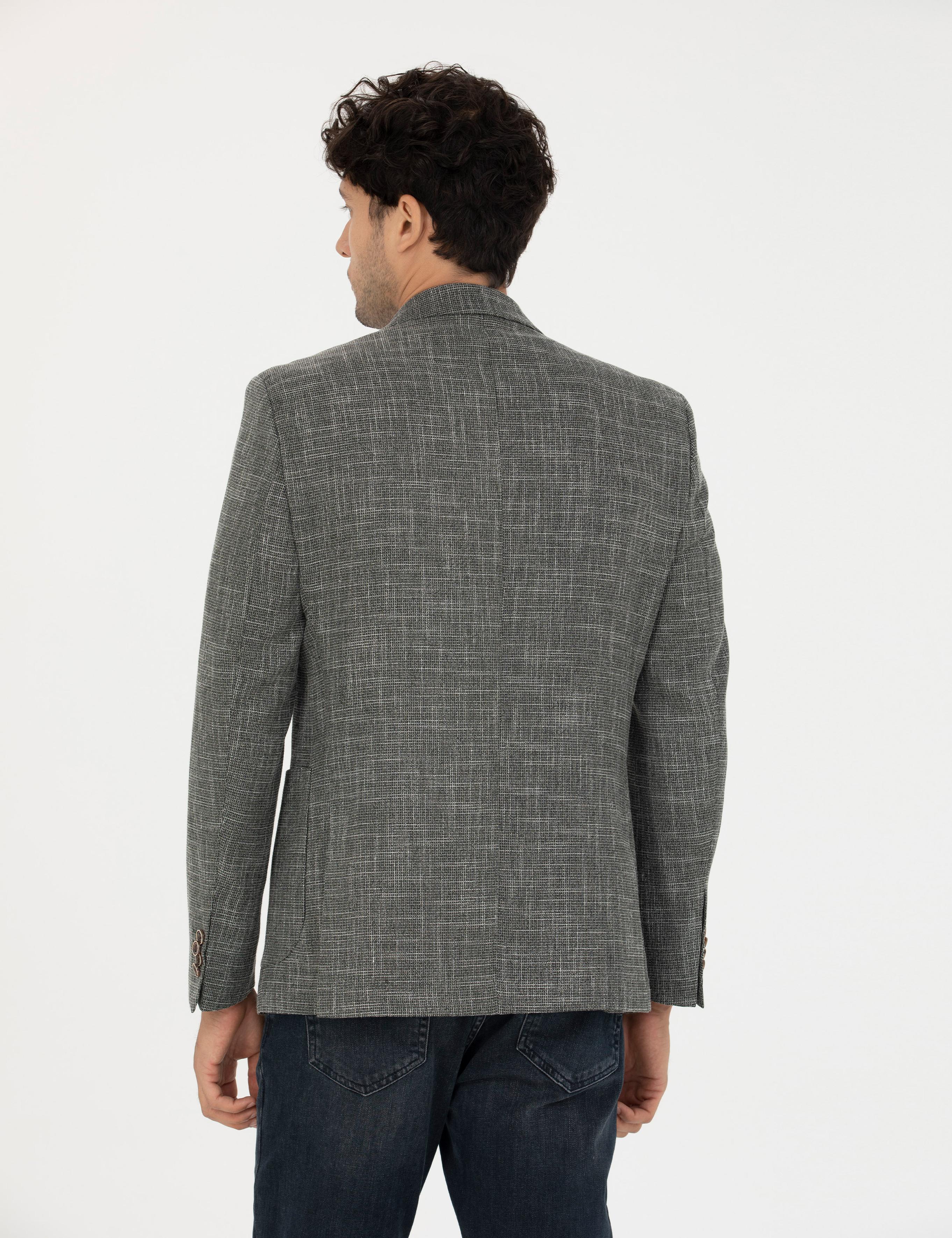 Açık Yeşil Ekstra Slim Fit Ceket