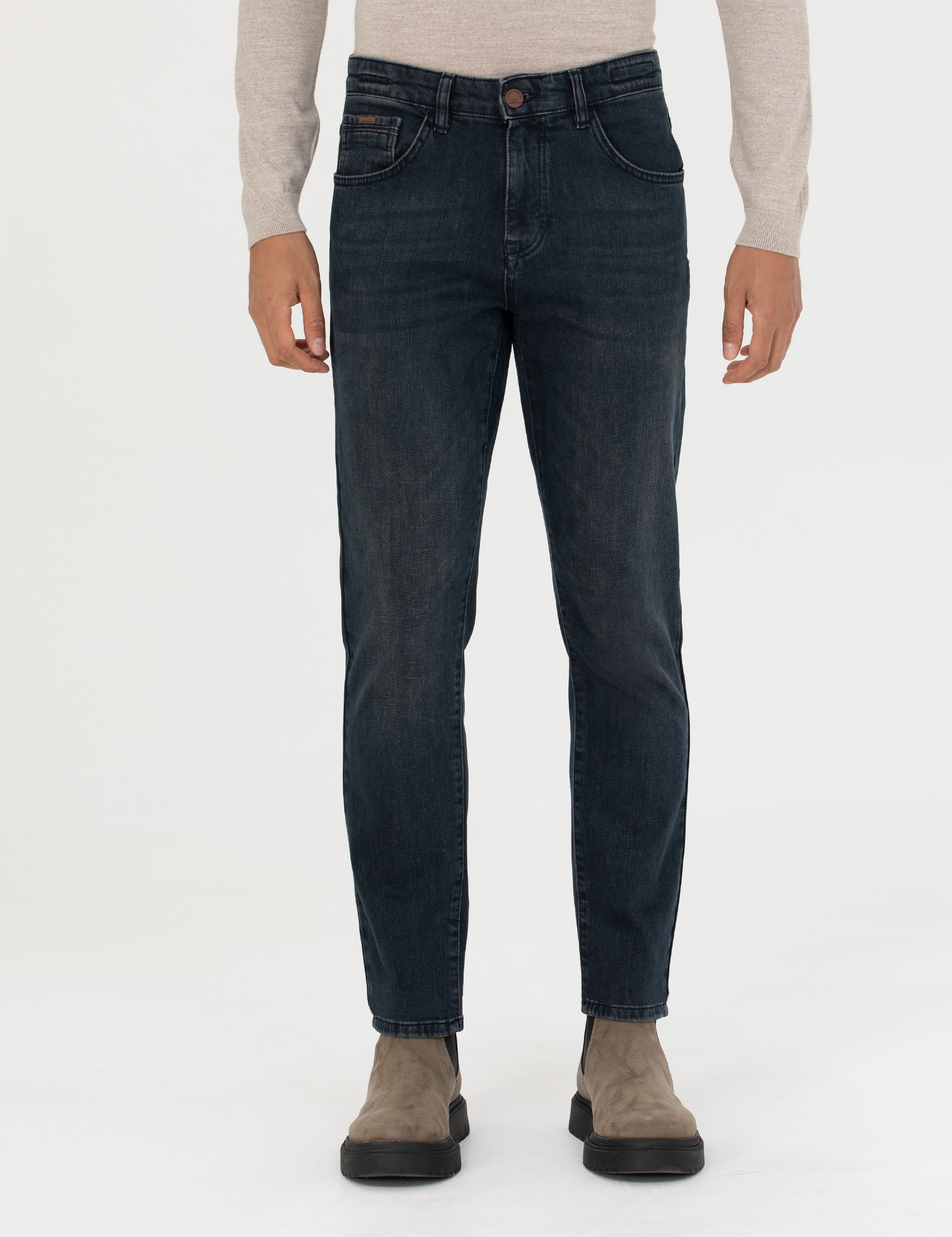 Petrol Slim Fit Jean Pantolon - Image 2