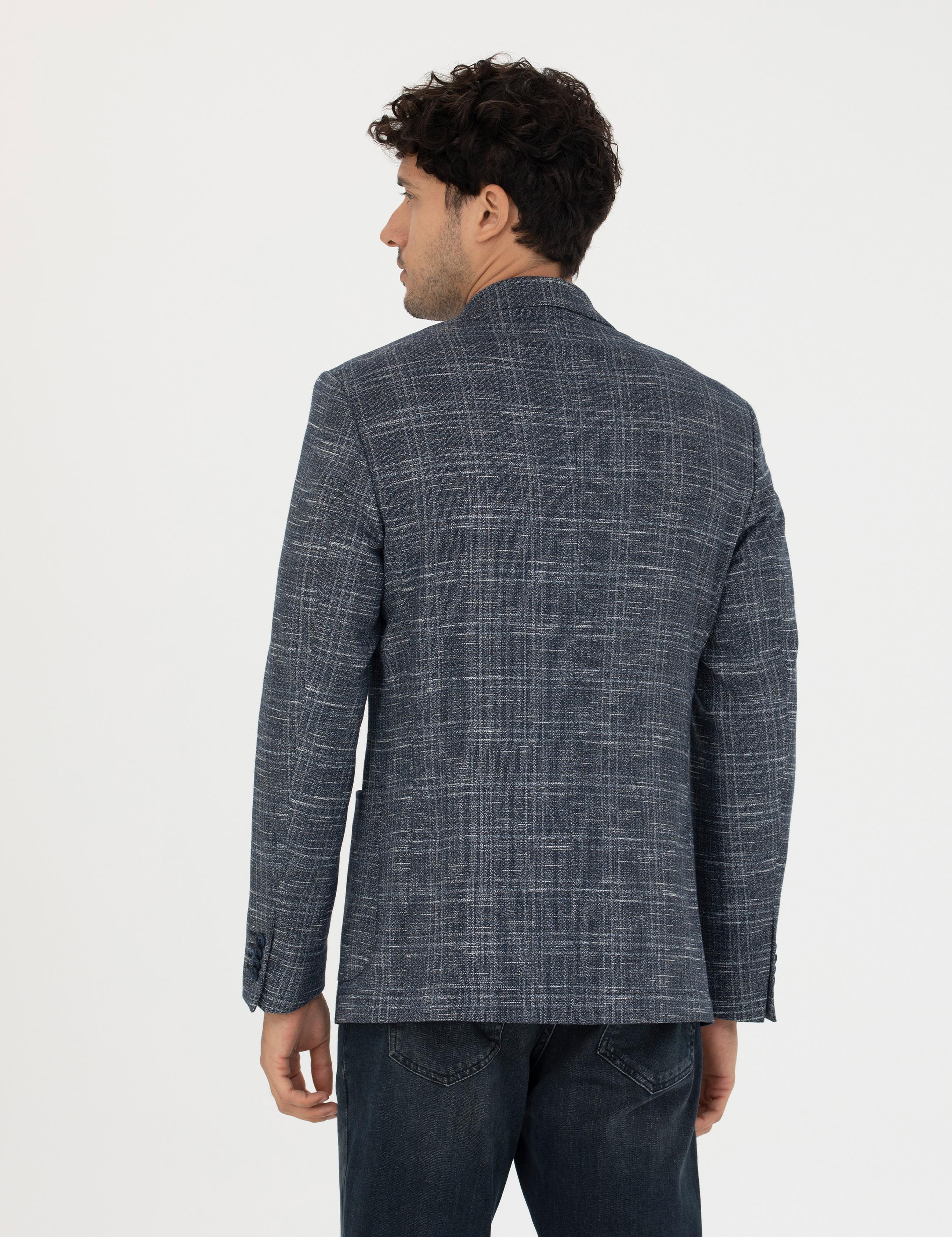 Lacivert Slim Fit Ceket