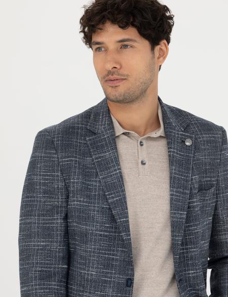 Lacivert Slim Fit Ceket - 50273425050
