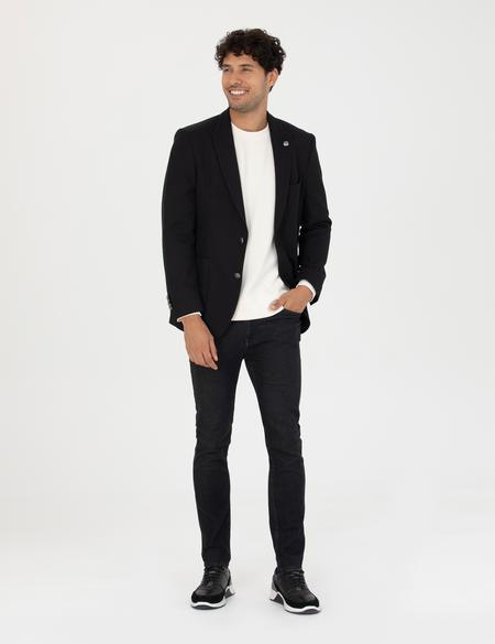 Siyah Ekstra Slim Fit Blazer Ceket - 50274202089