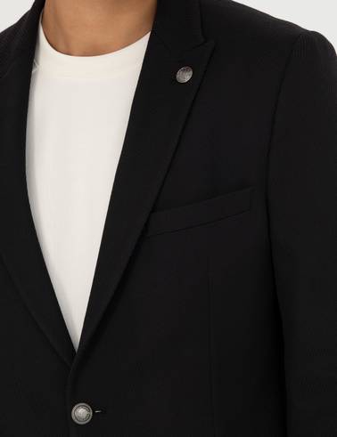 Siyah Ekstra Slim Fit Blazer Ceket