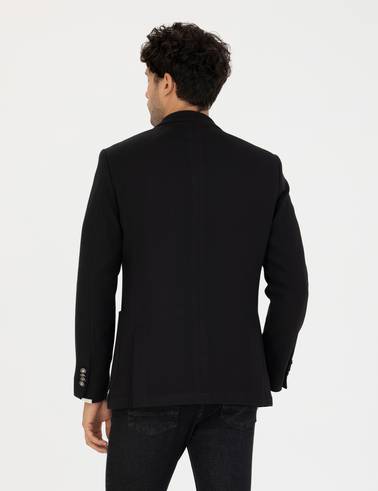 Siyah Ekstra Slim Fit Blazer Ceket