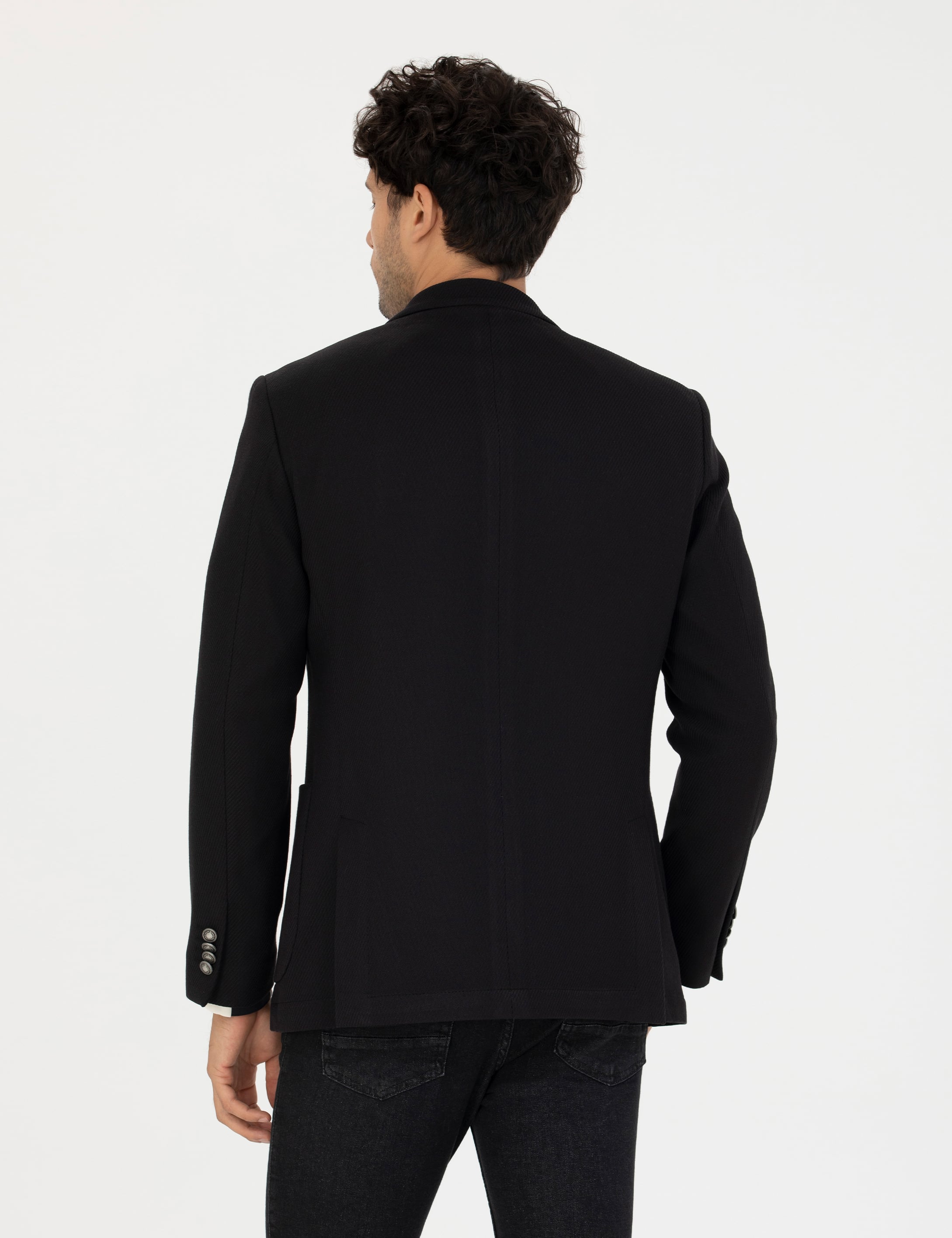 Siyah Ekstra Slim Fit Blazer Ceket