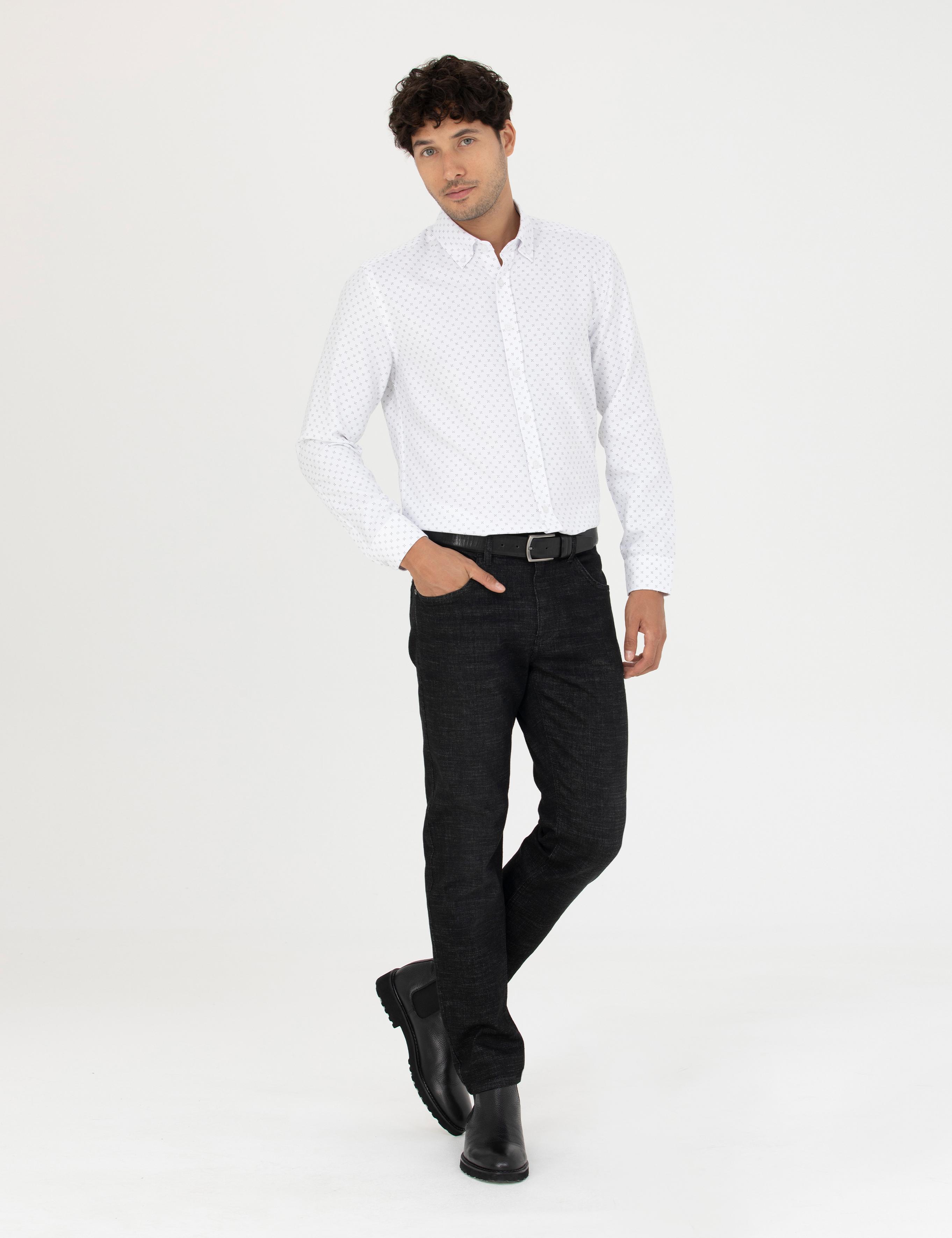 Siyah Slim Fit Jean Pantolon