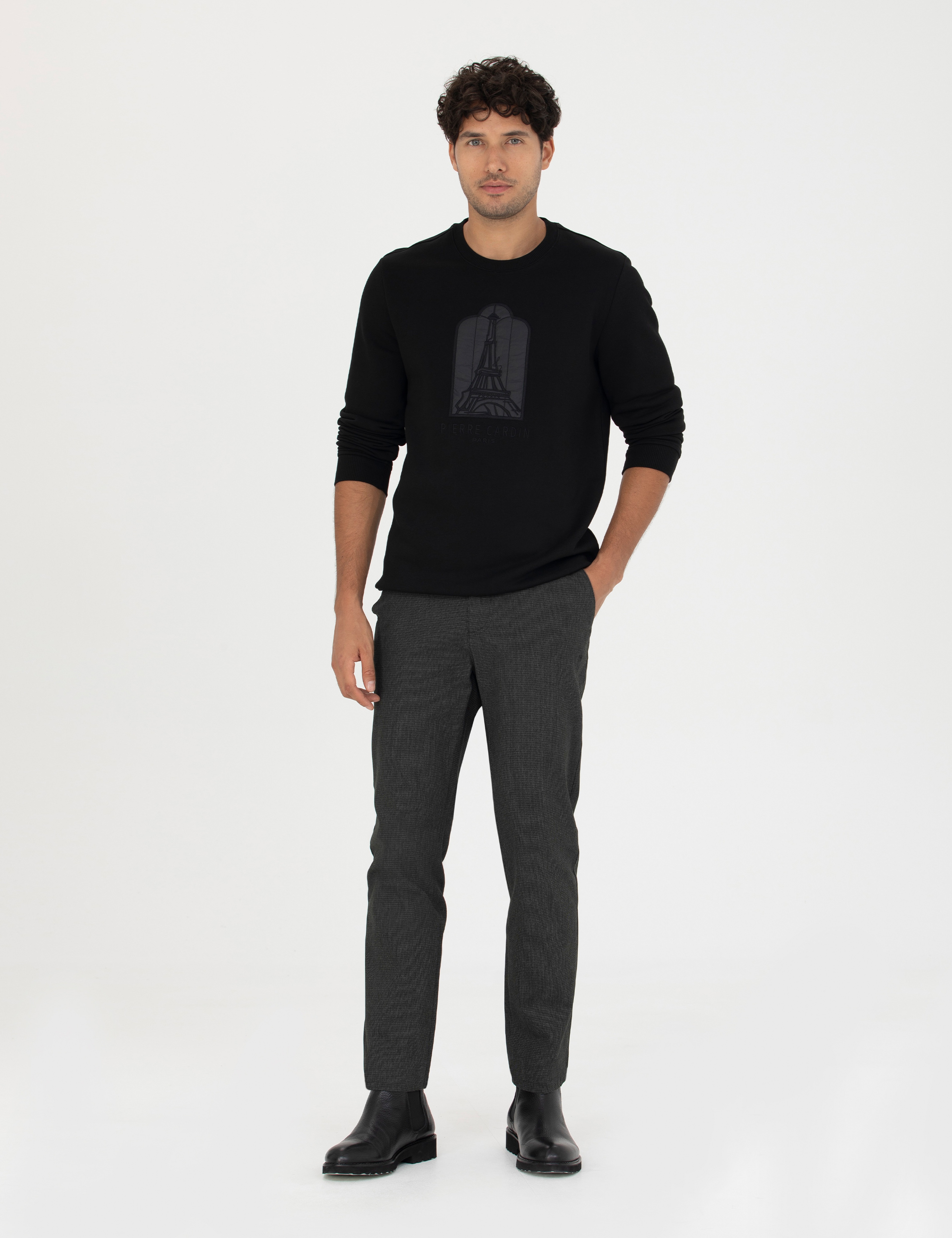 Haki Slim Fit Kanvas Pantolon - Image 1