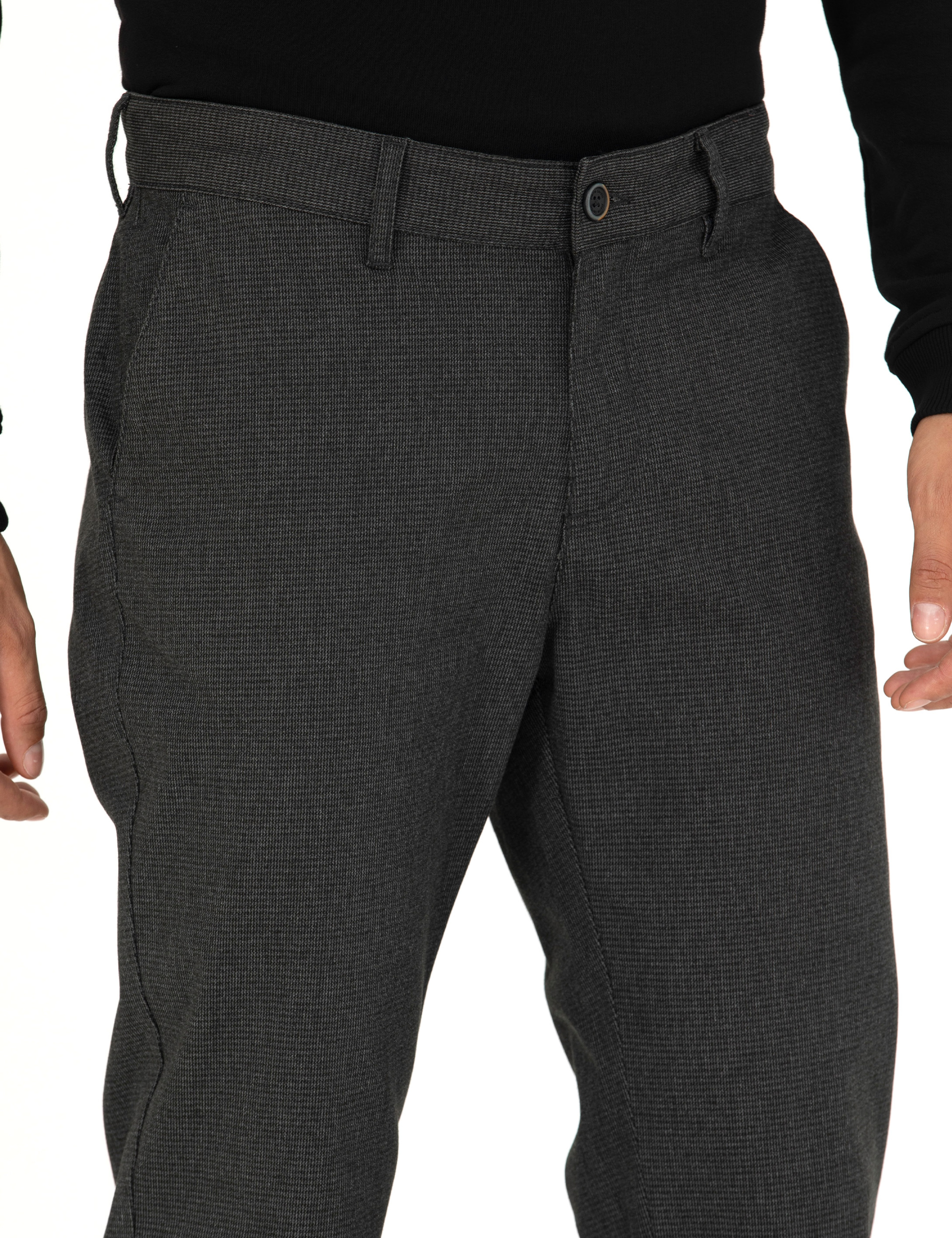 Haki Slim Fit Kanvas Pantolon - Image 5