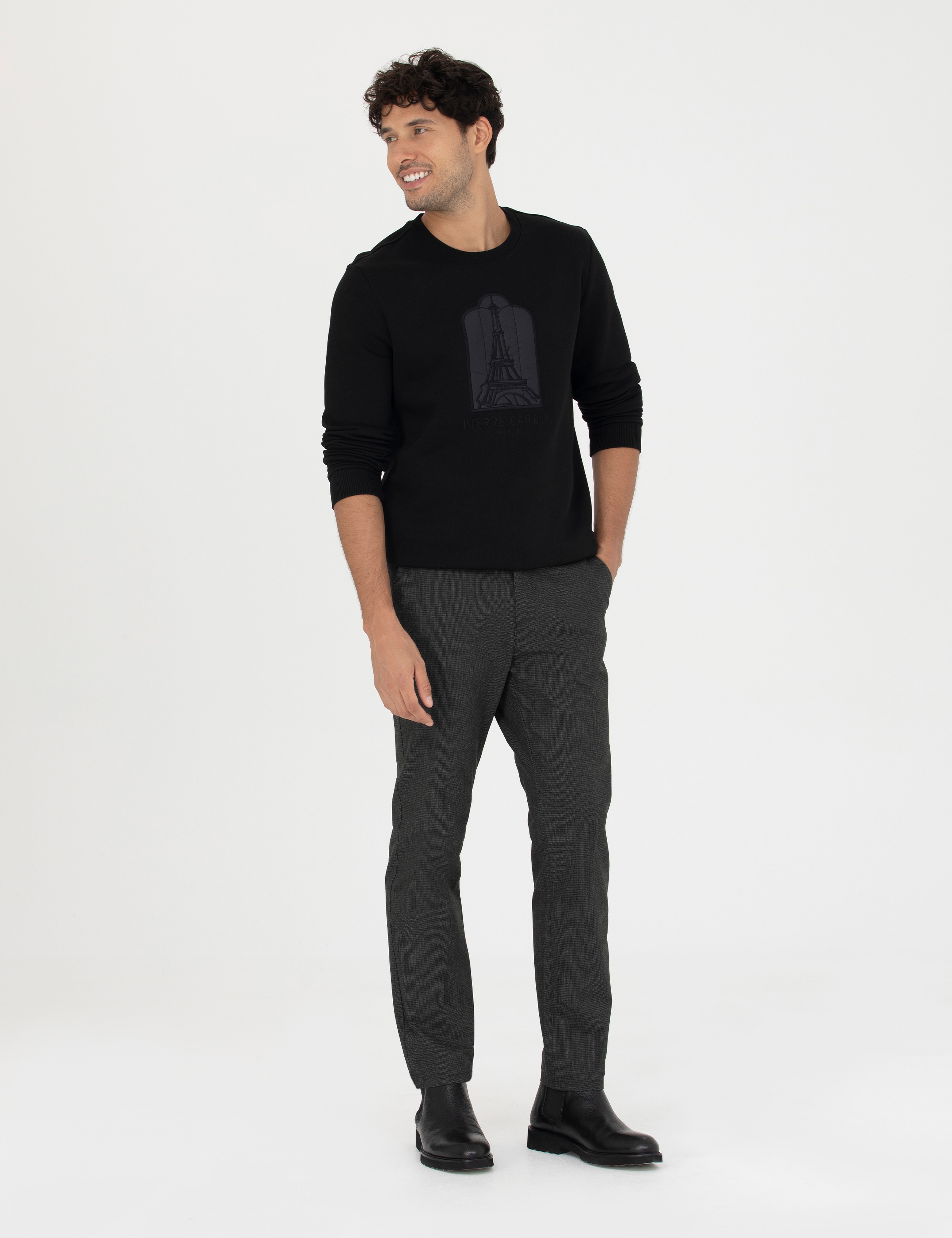 Haki Slim Fit Kanvas Pantolon - Image 3