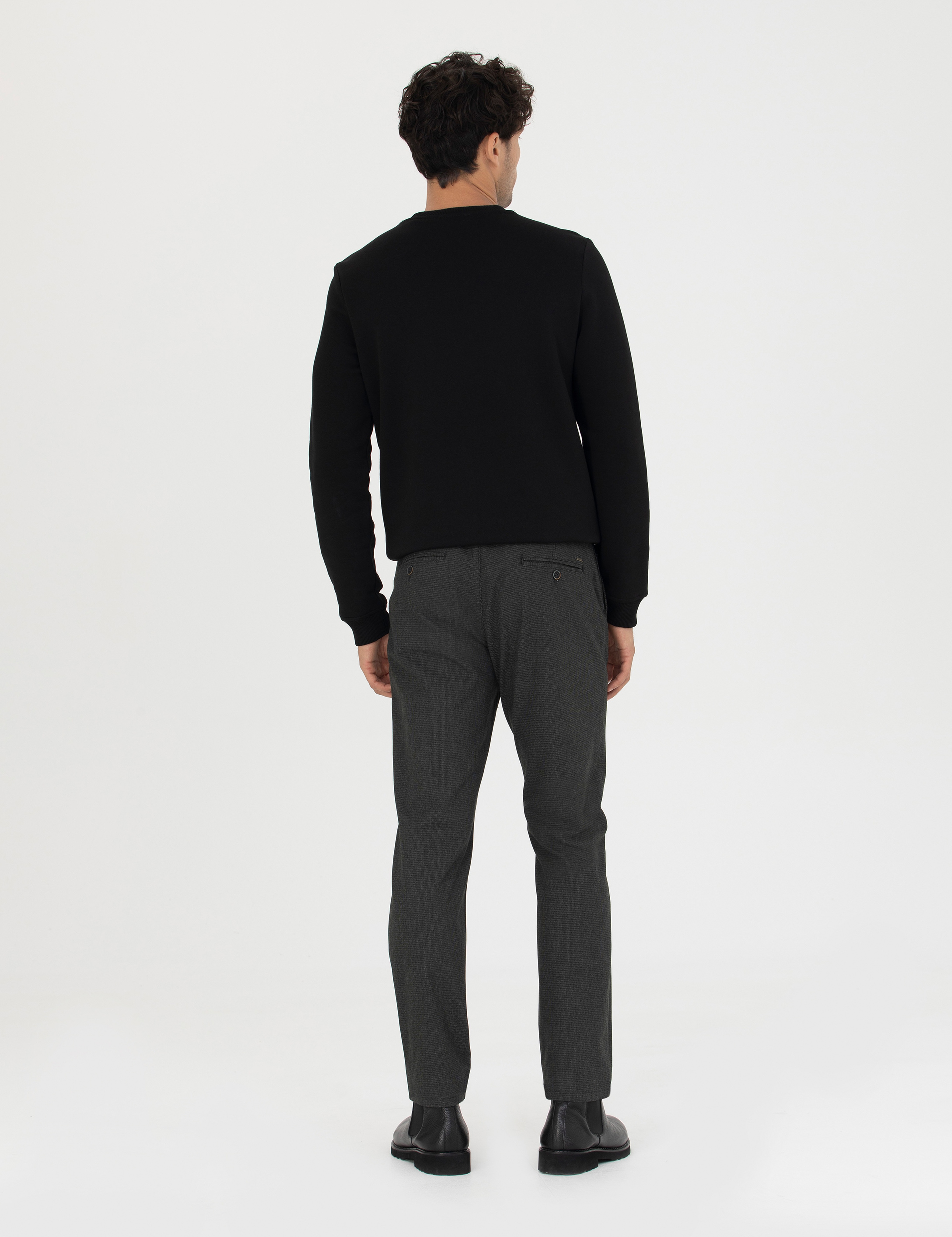 Haki Slim Fit Kanvas Pantolon - Image 4