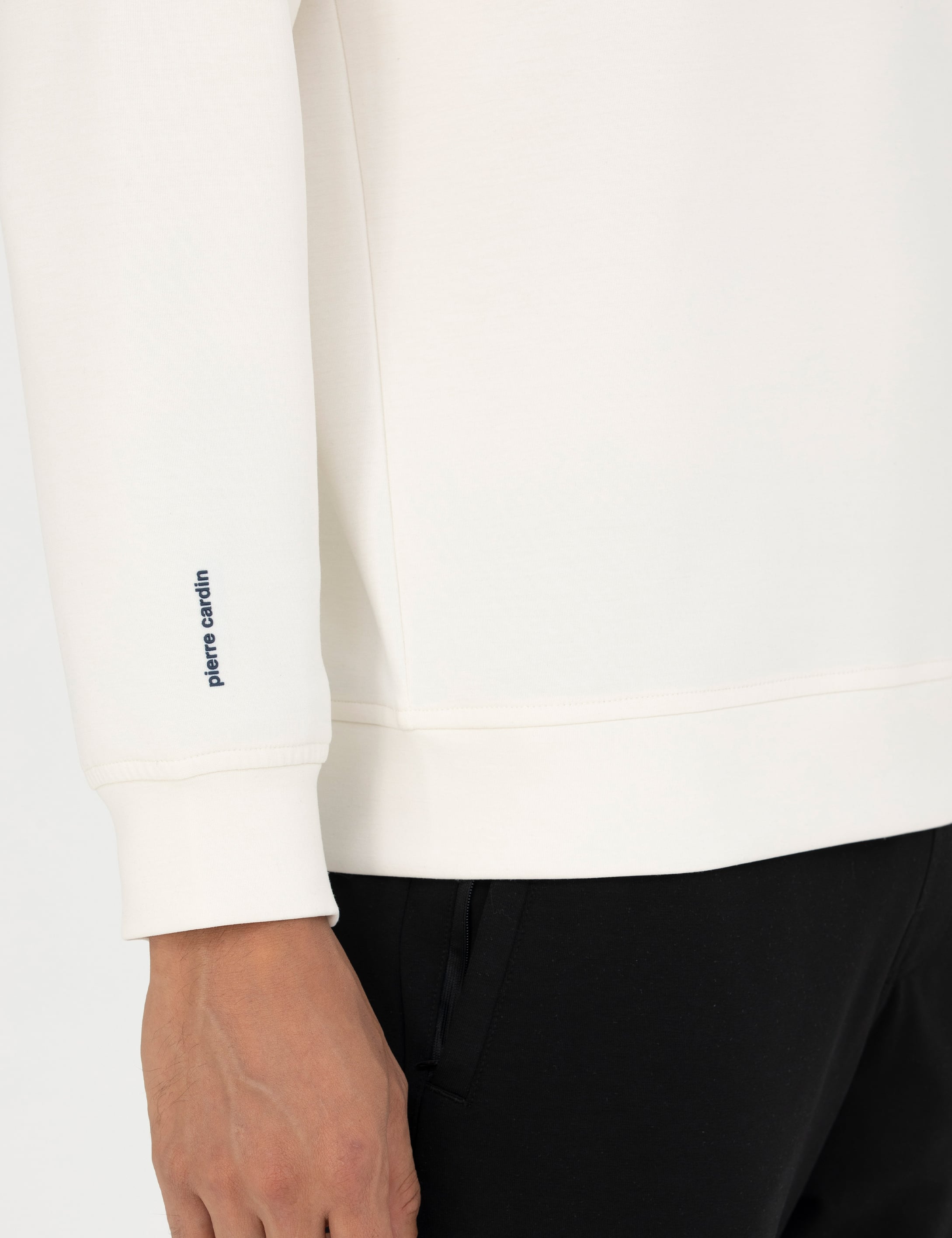 Pierre Cardin Ekru Regular Fit Sweatshirt görsel 7
