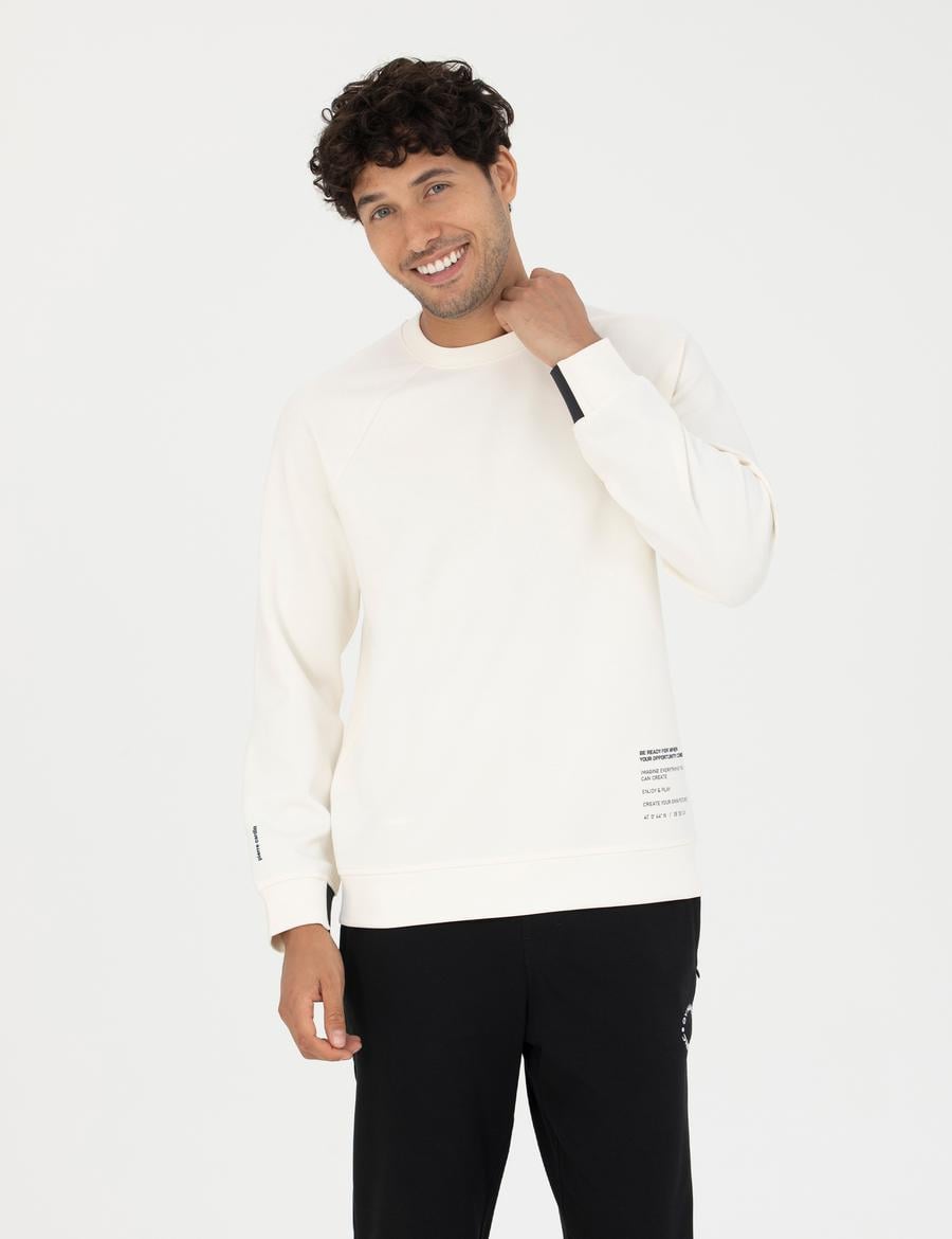 Ekru Regular Fit Sweatshirt