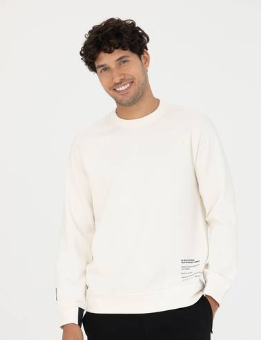 Ekru Regular Fit Sweatshirt