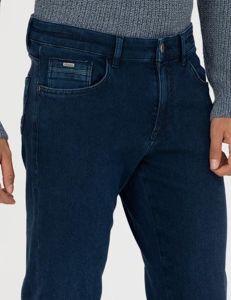 Lacivert Straight Fit Jean Pantolon - 50274381006