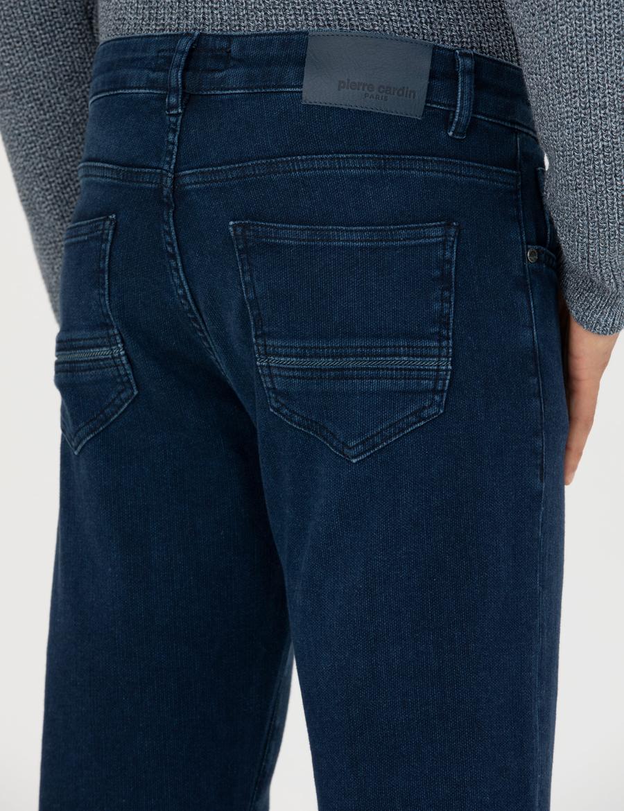 Lacivert Straight Fit Jean Pantolon